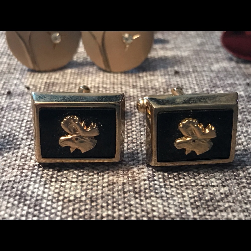 13 Vintage Cufflinks w/10 Tie Pins/Clips